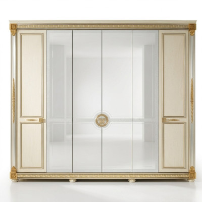 Armario de madera para dormitorio, armario arredoclassic barroco rococó.