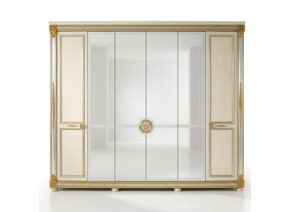Armario de madera para dormitorio, armario arredoclassic barroco rococó.