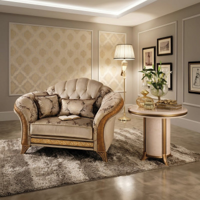 Mesa de diseño para sofá de sala de estar, mesa auxiliar, muebles de sofá arredoclassic nuevos.