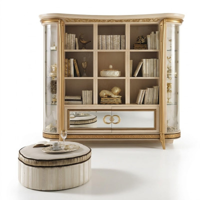 Mueble de oficina librería archivador armario de lujo estilo antiguo arredoclassic