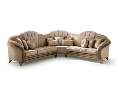 Sofá esquinero en forma de L Sofá conjunto de sala de estar Tapizado de tela Diseño de muebles de sofá