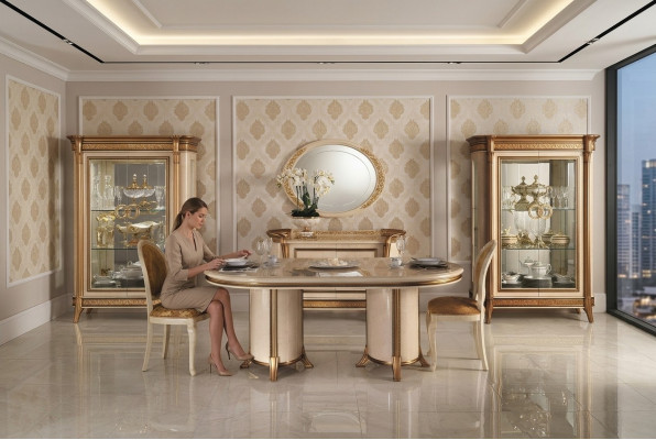 Diseño de mesa de comedor de madera Mesa Mesas de comedor modernas Muebles 200x110 cm Mesas de madera Nuevas