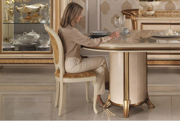 Silla sillón 1x comedor sala de estar silla tapizada arredoclassic silla de televisión