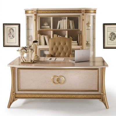 Diseño de oficina escritorio mesa silla mobiliario con silla 2 piezas. arredoclassic
