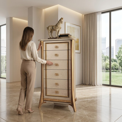 Diseño de cómoda armario Lujo Madera Cómodas Armarios Estante Armario Alto Muebles