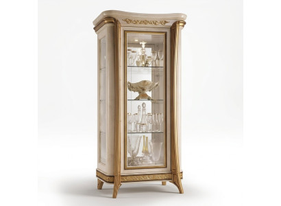 Lujo escaparate vitrina gabinete de vidrio estilo clásico mueble estante ITALIA NUEVO