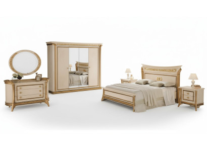 Cama 2x Mesita de noche 3 pzs. Juego de dormitorio Muebles Modernos Camas arredoclassic nuevos