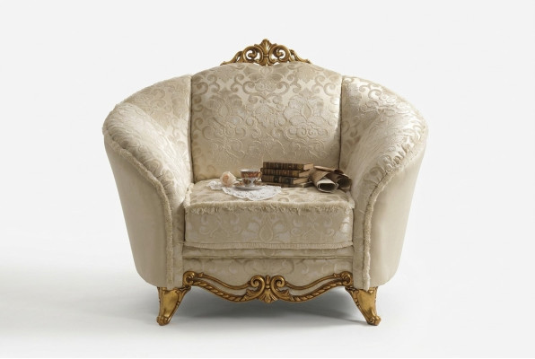 Diseño de lujo Sillón Sofá de 1 plaza Salón de televisión Chaise Longue Textil Nuevo