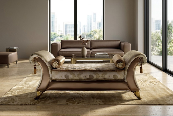 Chaiselongue Cama Sofá Sofá Salón Asiento Acolchado Club arredoclassic