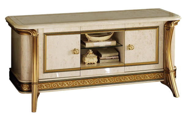 Cómoda clásica de estilo antiguo de madera estilo italiano