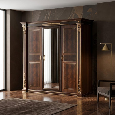 Armario de madera de 3 puertas para el dormitorio del fabricante arredoclassic, nuevo.