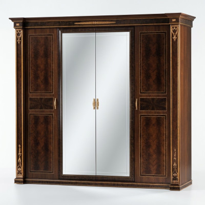 Armario del dormitorio de madera Armario de estilo moderno de lujo Clásico