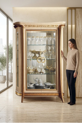 Diseño Muebles Madera Estilo Clásico Vitrina Barroco Muebles Italianos Aparador