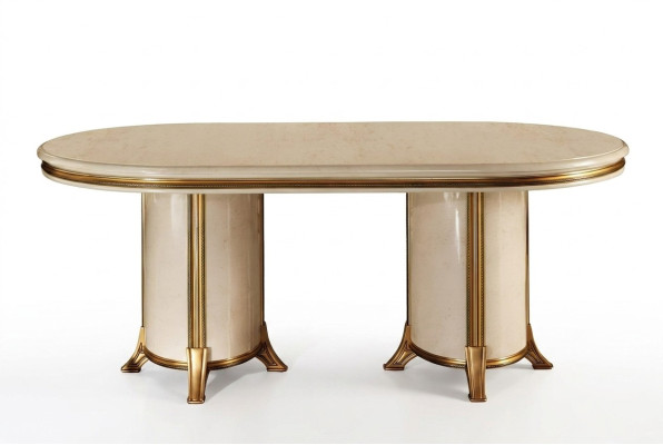 Comedor sala de estar clásico beige arredoclassic mesa de comedor diseño mesa de madera