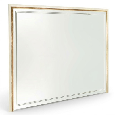 Espejo Espejo de pared Diseñador Entrada Sala de estar Madera Diseño 270x215 arredoclassic