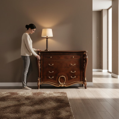 Cómoda Armario Tablero Cómoda Diseñador Lujo Armarios arredoclassic Consola