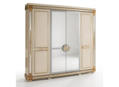 Armario de ropa de lujo Armarios de ropa Muebles brillantes de diseñador Vivienda de madera Nueva