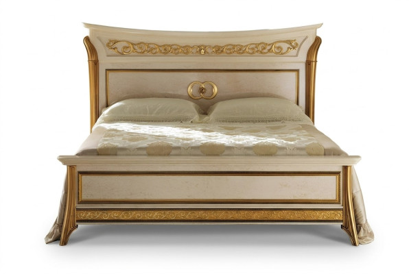 Diseño de cama de lujo doble para hotel, habitación para dormir 180x200, muebles arredoclassic.