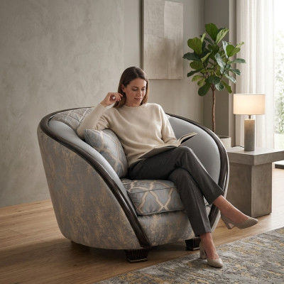 Diseño de silla, sofá de tela, sofá, sofá tapizado, silla, televisión, 1 asiento arredoclassic
