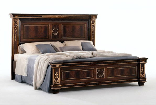 Dormitorio Hotel Camas Cama doble Diseño Madera 180x200 cm Muebles Arredoclassic