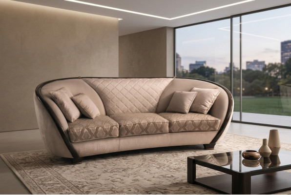 Sofá Sofá Tapizado de 3 Plazas Textil Sofás Cojines de Asientos Conjuntos de Sofás Diseño Club