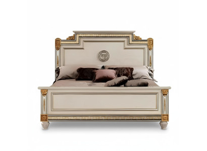 Lujo dormitorio cama tapizada Diseño lujo doble camas de hotel cama king size