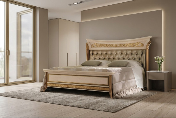Cama cama acolchada camas de diseñador de 180x200 de hotel doble arredoclassic