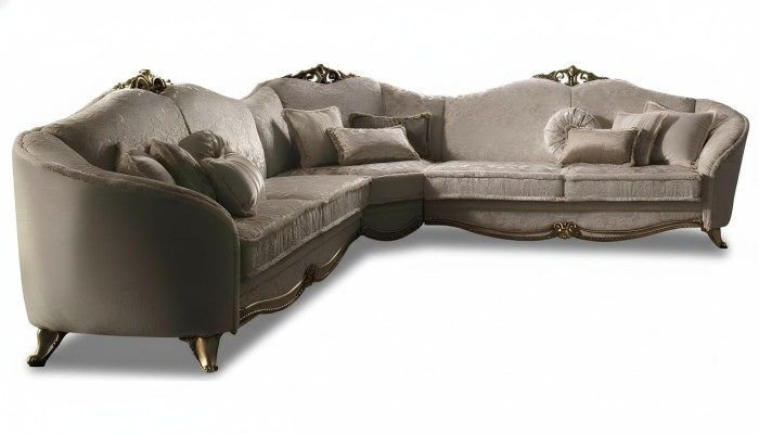 Sofá de esquina conjunto de salón sofá sofá en forma de L acolchado sofás textiles arredoclassic