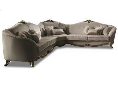 Sofá de esquina conjunto de salón sofá sofá en forma de L acolchado sofás textiles arredoclassic