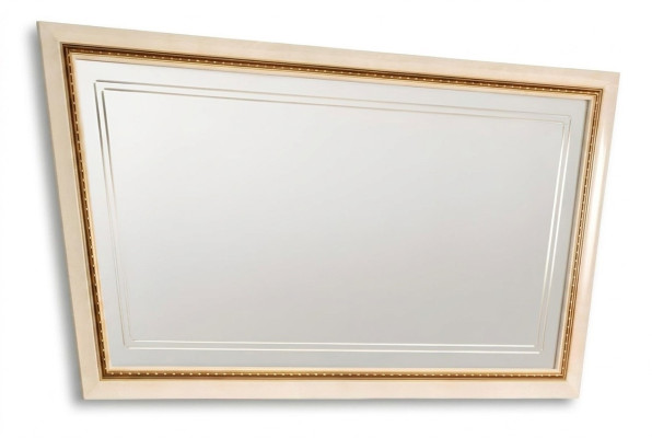 Espejo clásico de lujo, consola de estilo dormitorio moderno, espejo de vidrio en la pared.
