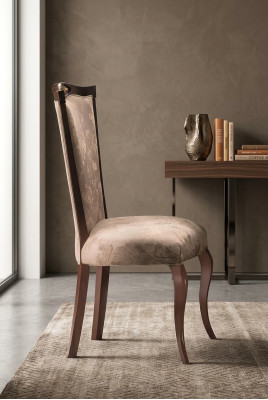 Silla de diseñador de lujo tapizada, silla de respaldo, sillas 1x sillón sala de estar comedor textil