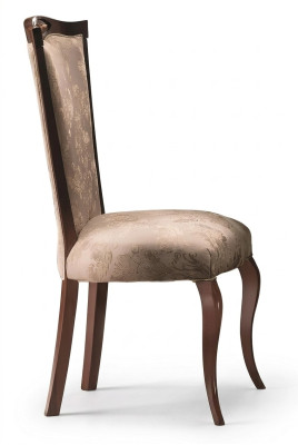 Silla de diseñador de lujo tapizada, silla de respaldo, sillas 1x sillón sala de estar comedor textil