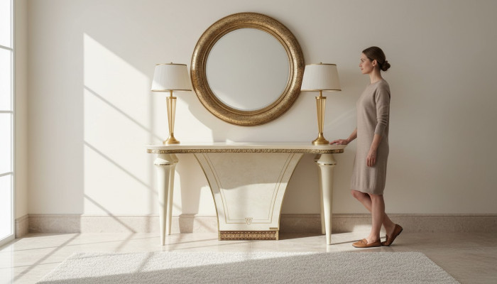 Mueble italiano Mesa auxiliar Mesa consola Mesa de diseñador Mesa de salón