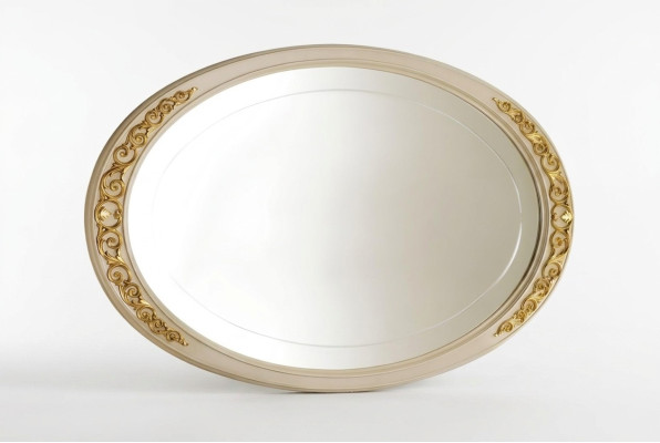 Diseño Espejo Espejo de pared Marco de madera Espejo colgante Lujo Muebles italianos