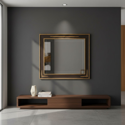 Espejo clásico de diseñador espejo de pared espejo rectangular modelo arredoclassic
