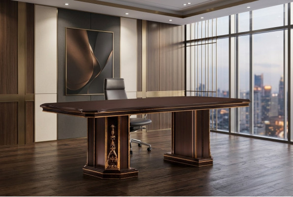 Mesa de comedor, mesa de comedor, mesas extensibles para la sala de estar de la cocina, mesa de 200/300-110 cm.