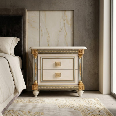 Diseño mesa noche auxiliar consola habitación cama lujo consolas mesas Italia