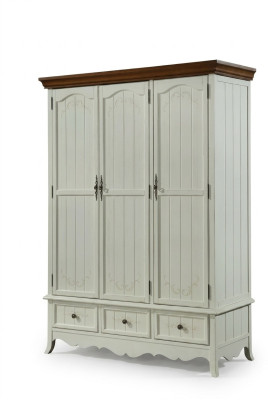 Clásico armario de madera Armario de campo Dormitorio Armarios de madera Muebles de madera