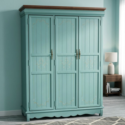 Dormitorio Armario de madera Armario Estilo americano Armarios Lujo Clásico