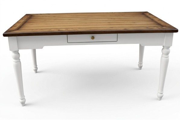 Moderna mesa de comedor mesas mesa de madera estilo casa de campo americana.