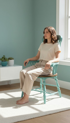 Silla de diseñador, lujo, respaldo acolchado, sillas, sillones, sala de estar, comedor, casa de campo.