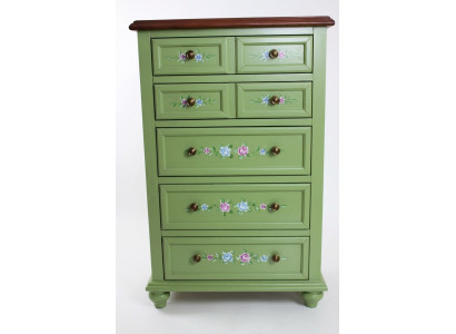 Cómoda Armario Armario alto Diseño Cómodas Armarios Mesa Muebles 7 cajones
