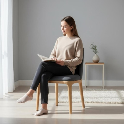 Diseño Silla Sillón Tapizado Sillas Salón Madera maciza Textil Madera Sillón Nuevo