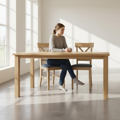 Sillas Silla Sillón Textil Nuevo Madera maciza Sillón Tapizado Respaldo Cuero Salón