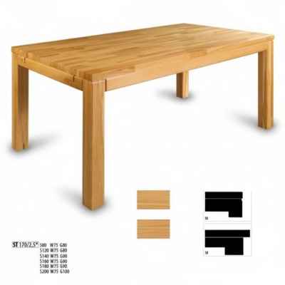 Mesa de madera hecha a mano. Mesa de comedor de madera maciza. Mesa de conferencias. Mesa de reuniones.