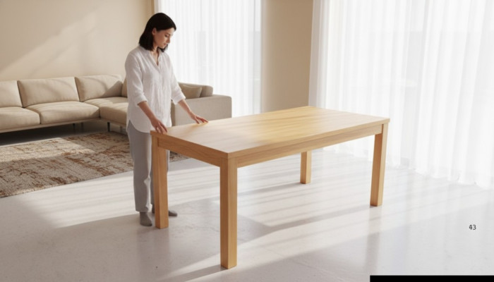 Mesa de comedor Mesa de madera Sala de estar Comedor Mesa 180x90cm Mesas de comedor Macizo Madera maciza
