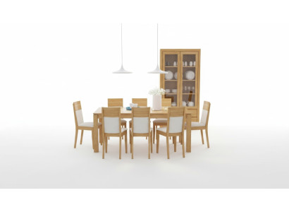 Mesa de comedor de madera Mesas Mesa de sala de estar y comedor 180x90cm Maciza Madera maciza Mesas de comedor