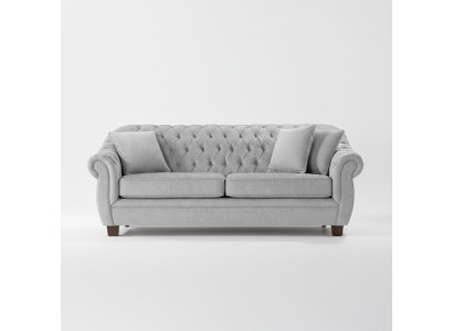 Sofá Chesterfield tapizado en tela conjunto de sofás de 3 plazas.