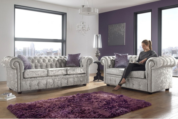 Sofá Chesterfield 3+2 plazas Conjunto de salón Clásico Barroco Rococó Sofá Tela Cuero