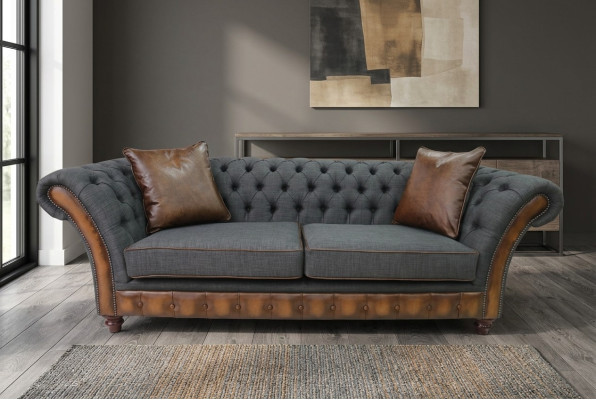 Sofá Chesterfield moderno: sofá de diseñador de lujo - muebles de estilo